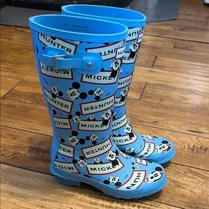 Hunter Kids' Blue Disney Mickey Mouse Rain Boots